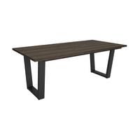 ESSTISCH, Dunkler Eiche, 194/90/74 cm - Dunkelbraun/Schwarz, Holzwerkstoff (194/90/74cm) - Skraut Home