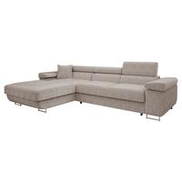 ECKSOFA Torezio Mini Cord, Seite: Links - Sahara, Holz/Textil (280/170cm) - MIRJAN24