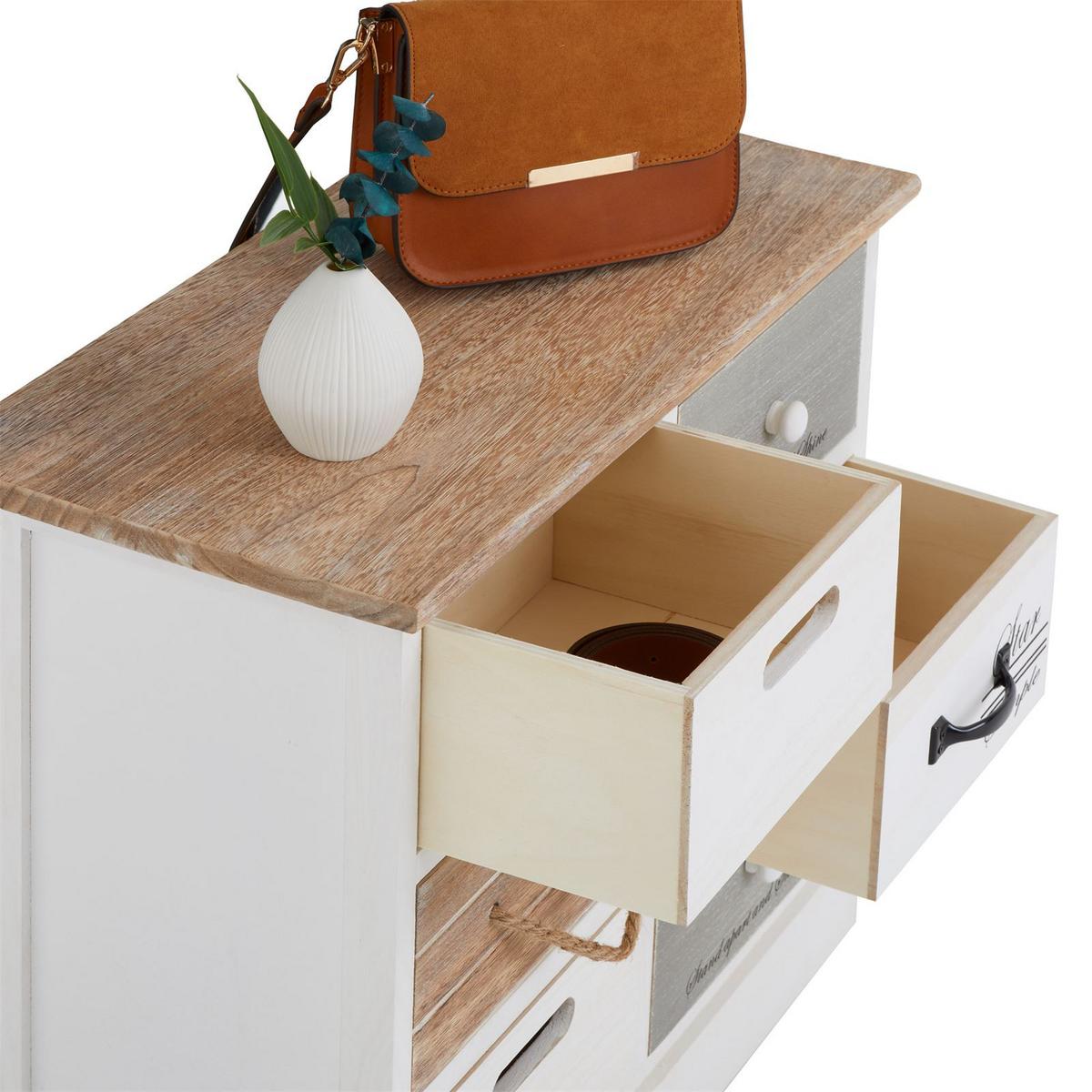 KOMMODE SALVA weiß - Weiß, Holz (54/51/27cm) - CARO-Möbel