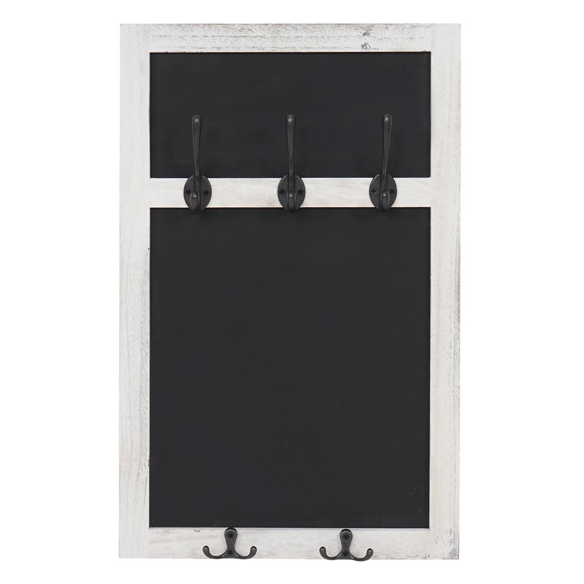 WANDGARDEROBE MIT KREIDETAFEL Weiß - Weiß, Holz (34/55/7cm) - MCW