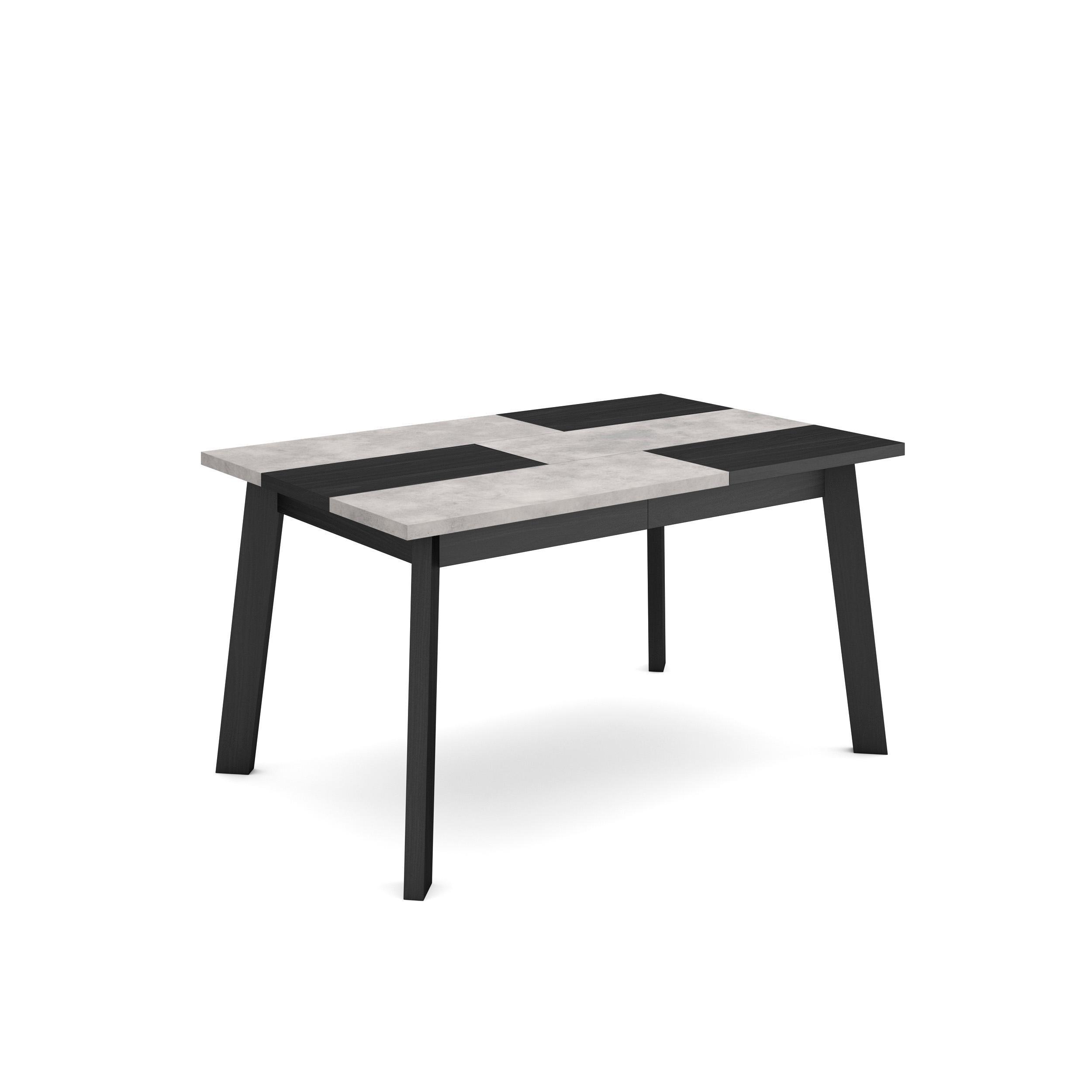 ESSTISCH für 6 Gäste, zementgrau, 140/90/75cm - Grau, Holzwerkstoff (90/140/75cm) - Skraut Home