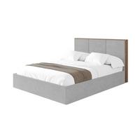 POLSTERBETT mit Bettkasten und Lattenrost, Bett mit Matratze H3/H4 - LILA 140x200 Grau - Hellgrau, Holzwerkstoff/Textil (140/200cm) - ALTDECOR