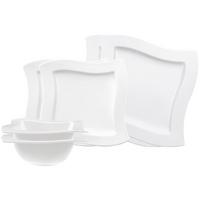 BASIC-SET NewWave weiß 6-tlg. - Weiß, Keramik (2/2/2cm) - Villeroy & Boch
