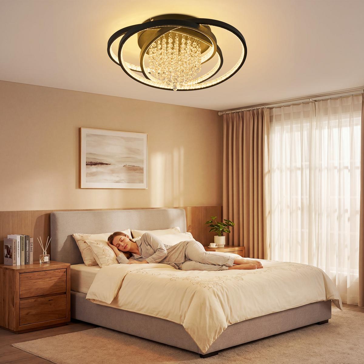 LED DECKENLEUCHTE Mivoris 48/25/20 cm - Schwarz, Metall (48/25/20cm) - ZMH