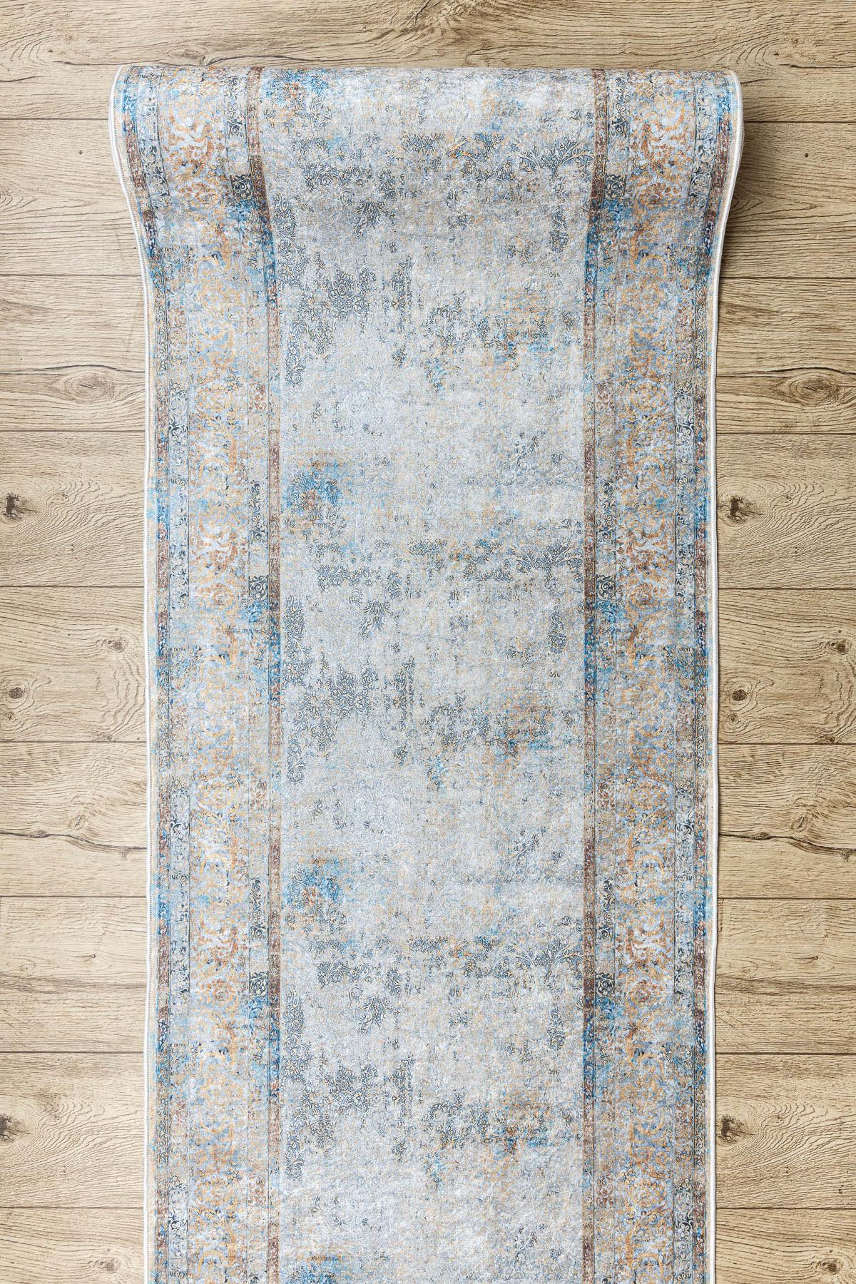 LÄUFER Antirutsch LOTUS 80/270 cm - Grau, Textil (80/270cm) - rugsX