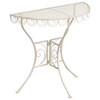 BISTROTISCH 80/36 cm Metall Hellbeige Juina - Beige, Metall (80/36/75cm) - Beliani