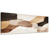 LEINWANDBILD Abstraktes Minimalismus Braun 120x40cm - Braun, Textil (120/40cm) - Feeby