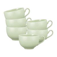MILCHKAFFEETASSEN Amina Seladon 0,35 l 6er Set - Grün, Keramik (0.35L) - Seltmann Weiden