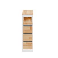 BADUNTERSCHRANK mit 3 Schubladen Weiß 65x23x82cm Minimalistisch - Weiß, Holzwerkstoff (23/82/65cm) - SoBuy