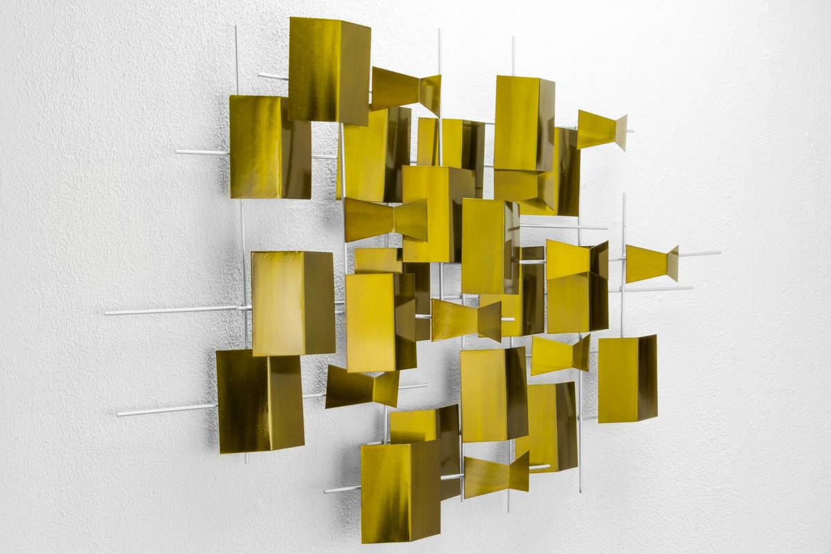 WANDDEKO Gold 95/67 cm - Goldfarben, Metall (5.01/67/9cm) - KUNSTLOFT