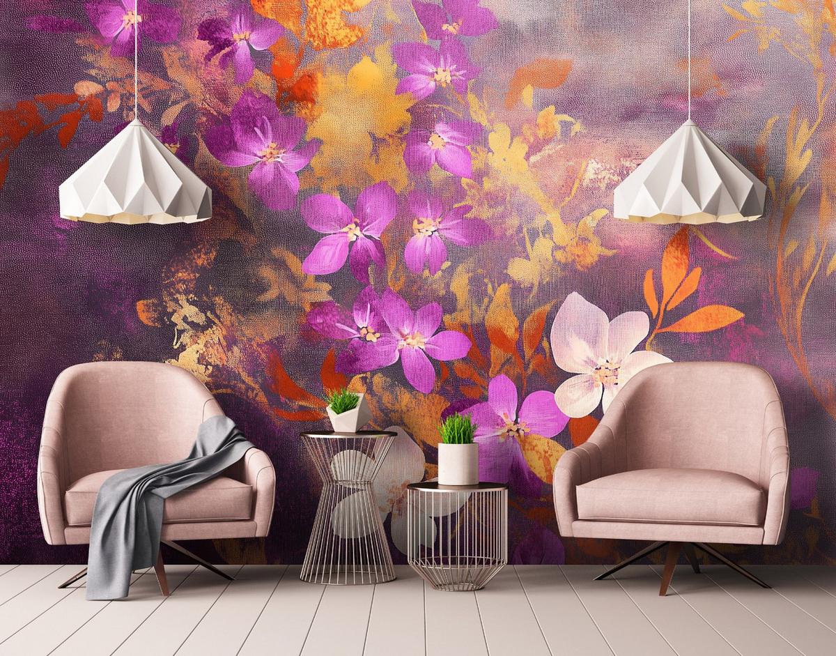 FOTOTAPETE Blumen Rosen Schlafzimmer Vlies Tapete 350x250 - Multicolor, Papier (350/250cm) - Wallarena