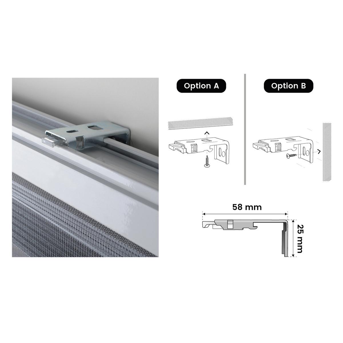 DOPPELROLLO Silber 100x180 cm EL - Silberfarben, Kunststoff (100/180cm) - STORESDECO