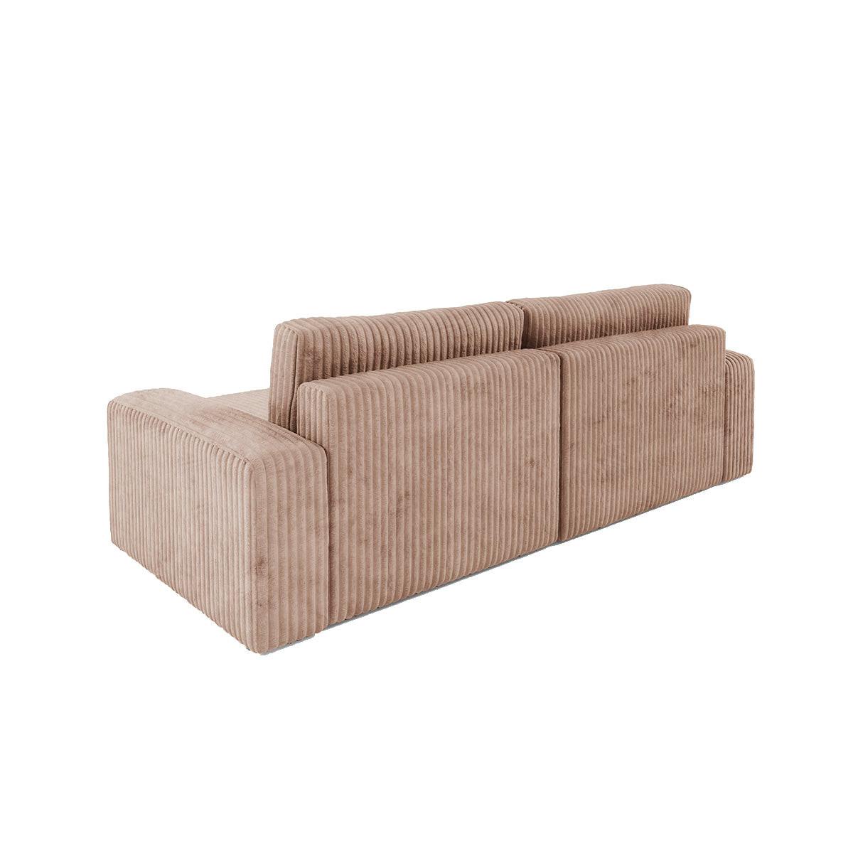 ECKSOFA Angela 3 Sitzplätze Hellbraun - Braun, Holz (252/149cm) - Petits-meubles