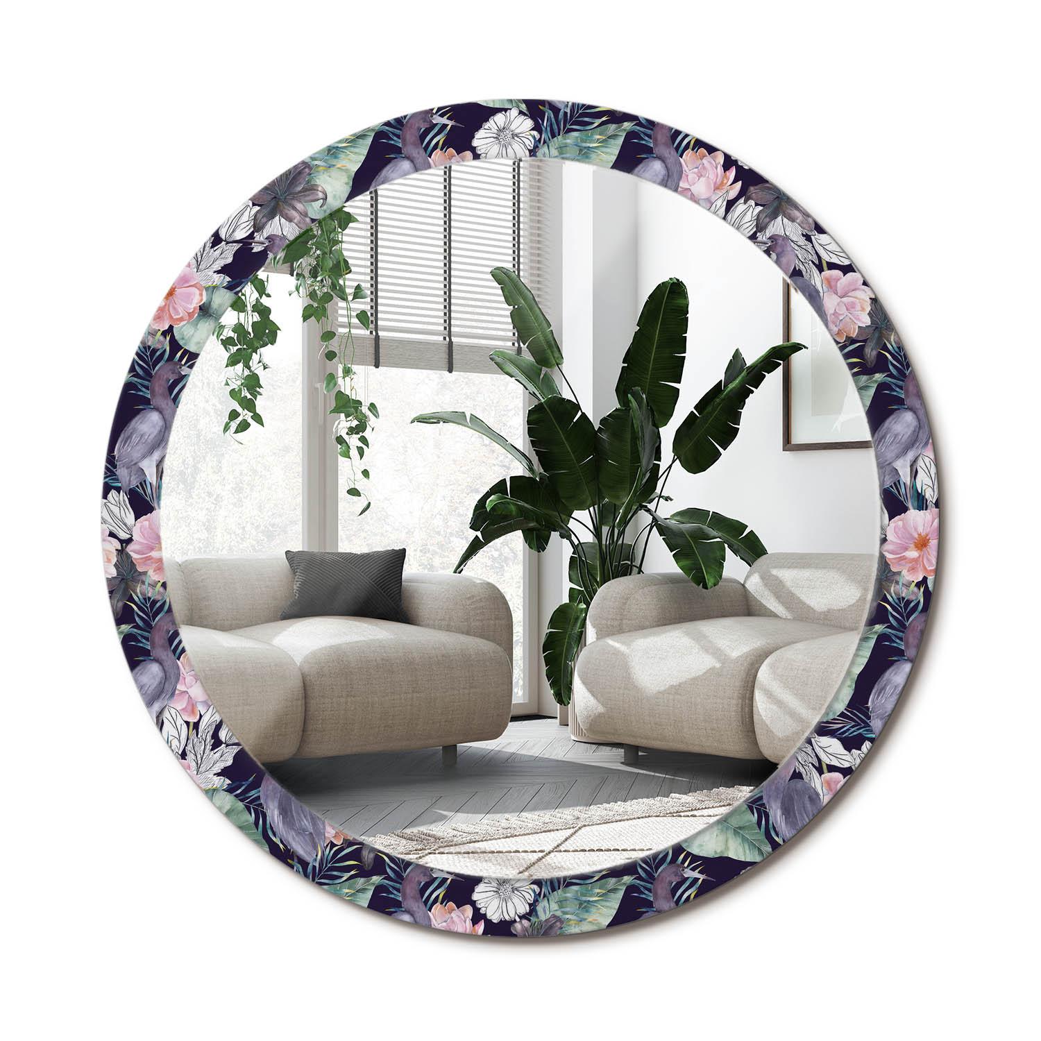 SPIEGEL Rund Ø 100 cm mit Aufdruck - Multicolor, Glas (100/100/0.4cm) - Wallfluent