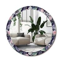 SPIEGEL Rund Ø 100 cm mit Aufdruck - Multicolor, Glas (100/100/0.4cm) - Wallfluent