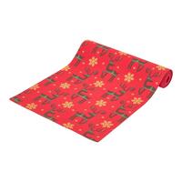 TISCHLÄUFER Weihnachten – Rentier rot, 35/250 cm, 100% Baumwolle - Rot, Textil (35/250cm) - Homescapes
