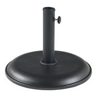 SONNENSCHIRMSTÄNDER Bionaz - Schwarz, Stein (45/45cm) - casa.pro