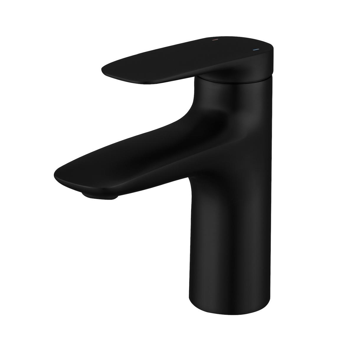 WASCHTISCHARMATUR Valley Schwarz - Schwarz, Metall (10/20/5cm) - Badplaats