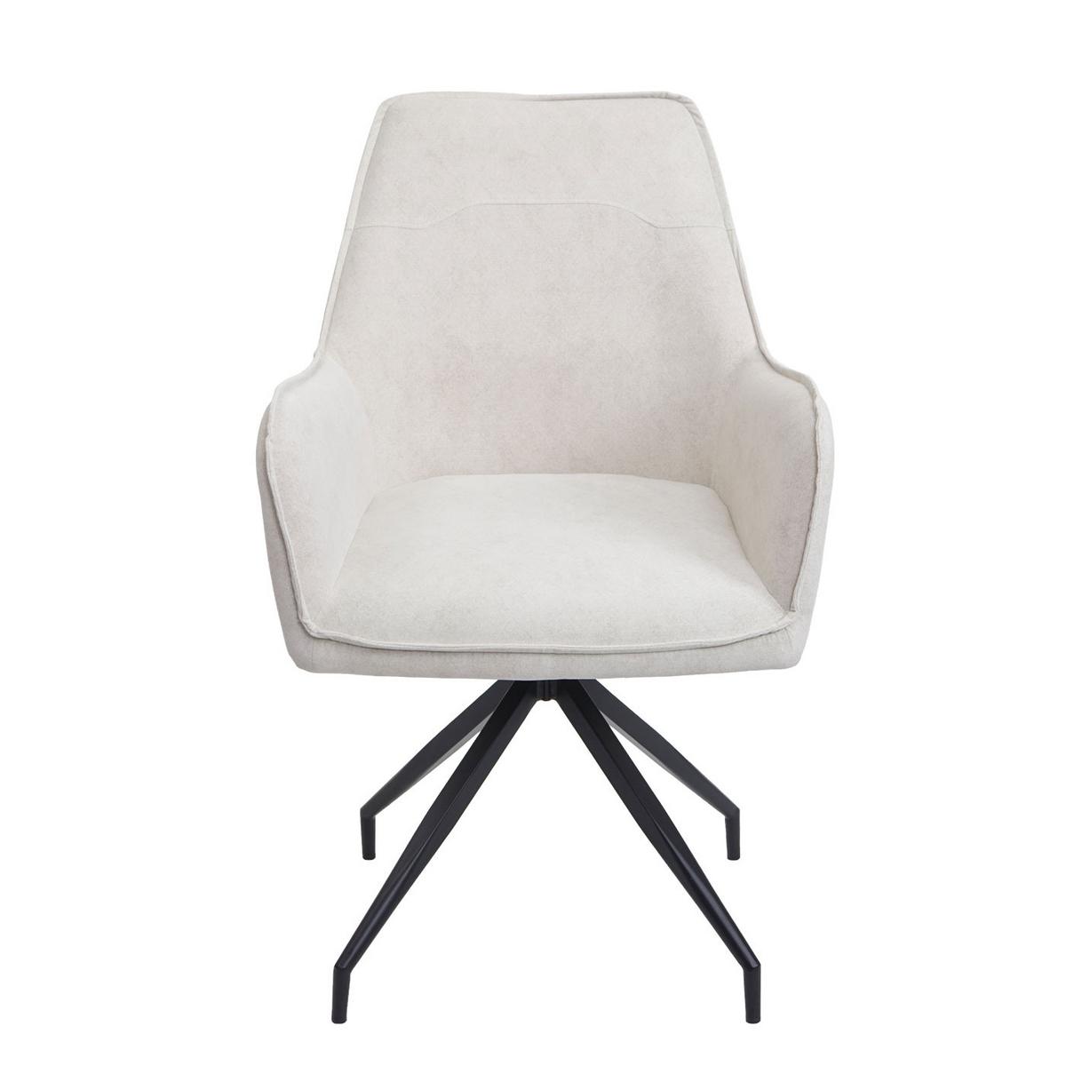 ESSZIMMERSTUHL Cremeweiß - Beige/Weiß, Textil (59/91/60cm) - MCW