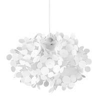 HÄNGELEUCHTE Weiß Lamone - Creme, Kunststoff (40/40/120cm) - Beliani