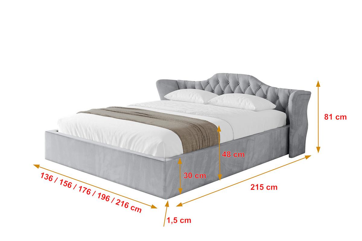 POLSTERBETT mit Bettkasten und Lattenrost, Boxbett ohne Matratze - ZORAN-V1 120x200 Hellgrau - Hellgrau, Holzwerkstoff/Textil (120/200cm) - ALTDECOR