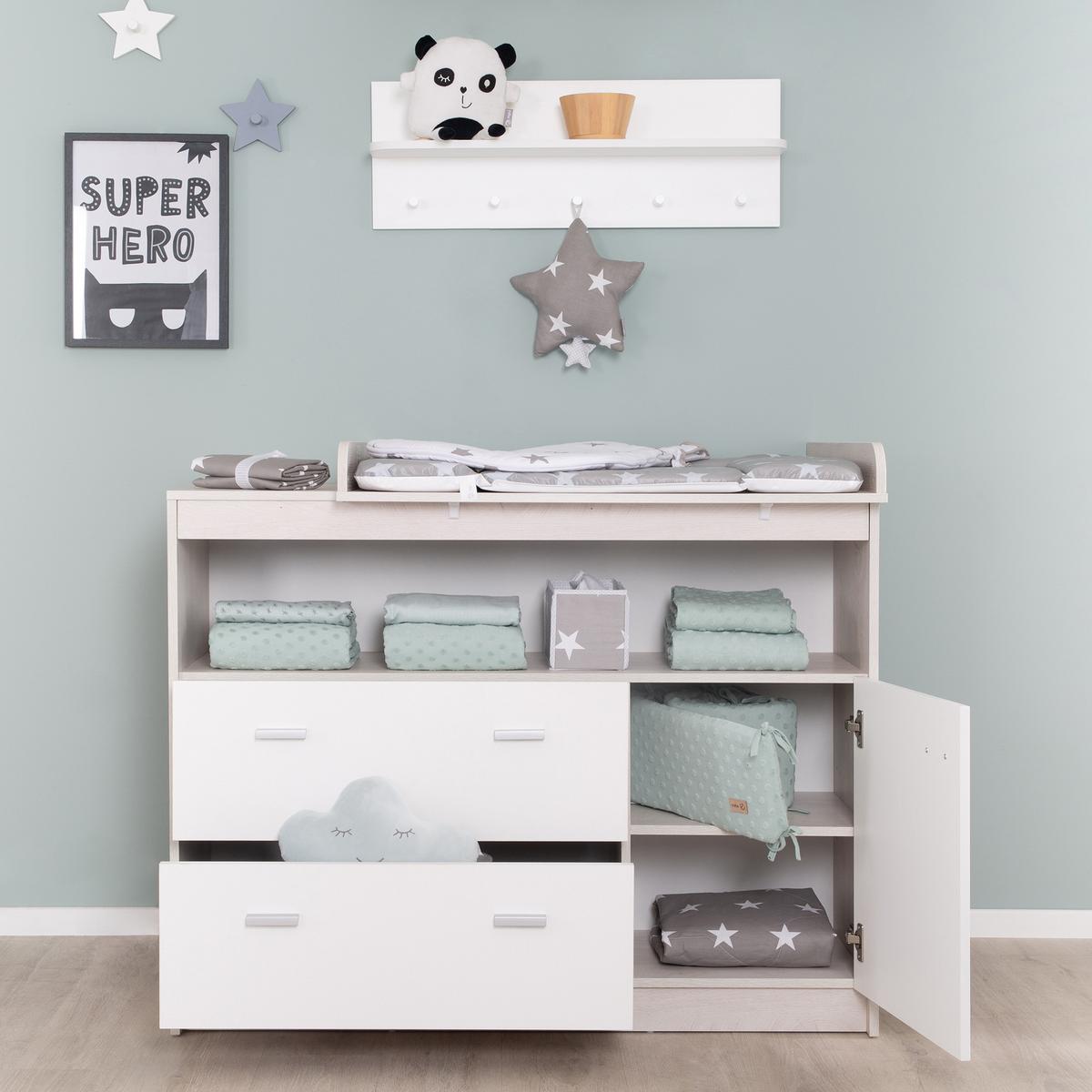BABYZIMMER-SET Julia 2-teilig - Multicolor, Holzwerkstoff (78/80/142cm) - Roba