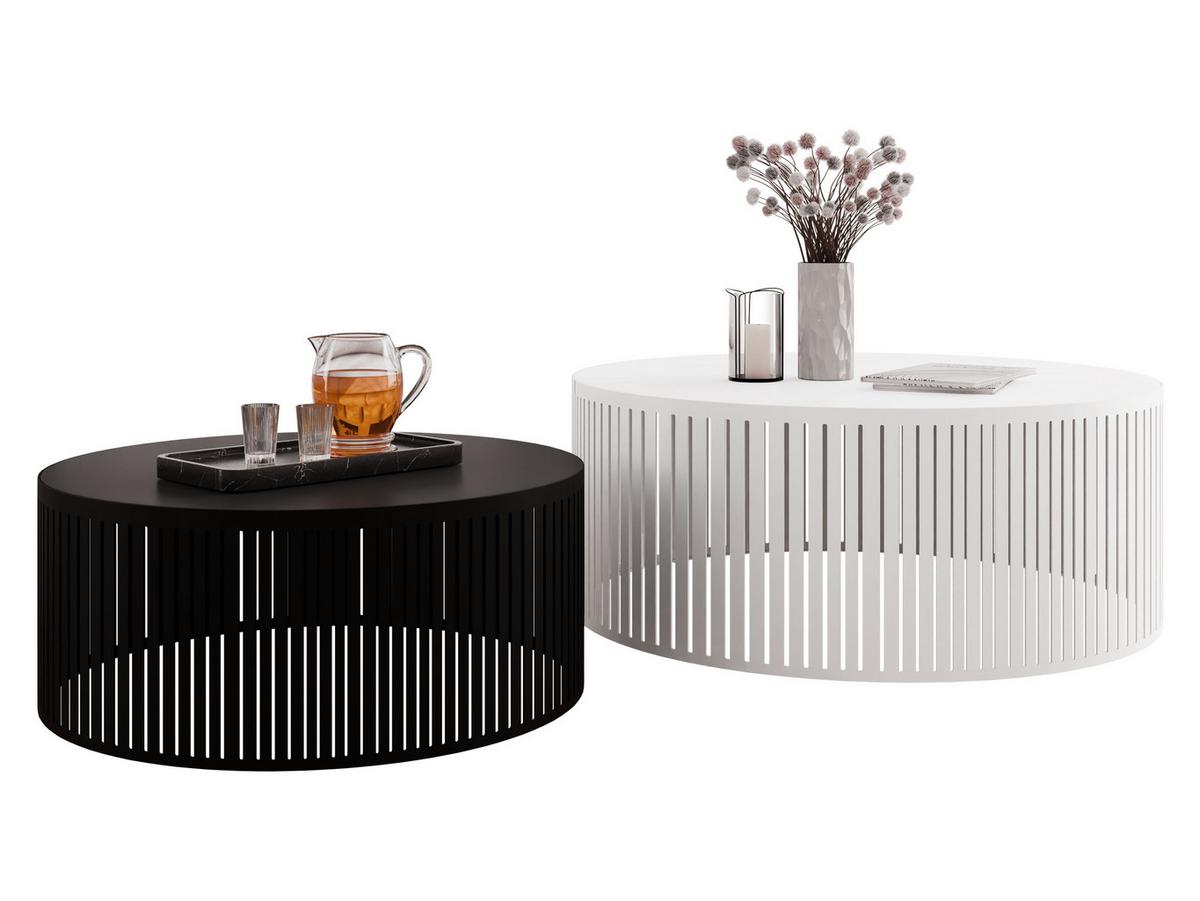 COUCHTISCH-SET Velede - Multicolor/Weiß, Holzwerkstoff/Metall (75/75/30cm) - MIRJAN24