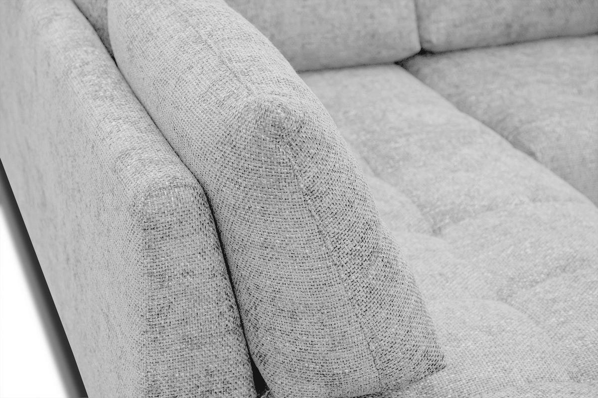 ECKSOFA SALVINI 5-Sitzer, hellgrau - Hellgrau/Schwarz, Holzwerkstoff/Textil (158/292cm) - Wozimo