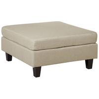 OTTOMANE Fevik 76/76/39 cm - Beige, Kunststoff/Textil (76/39/76cm) - Beliani