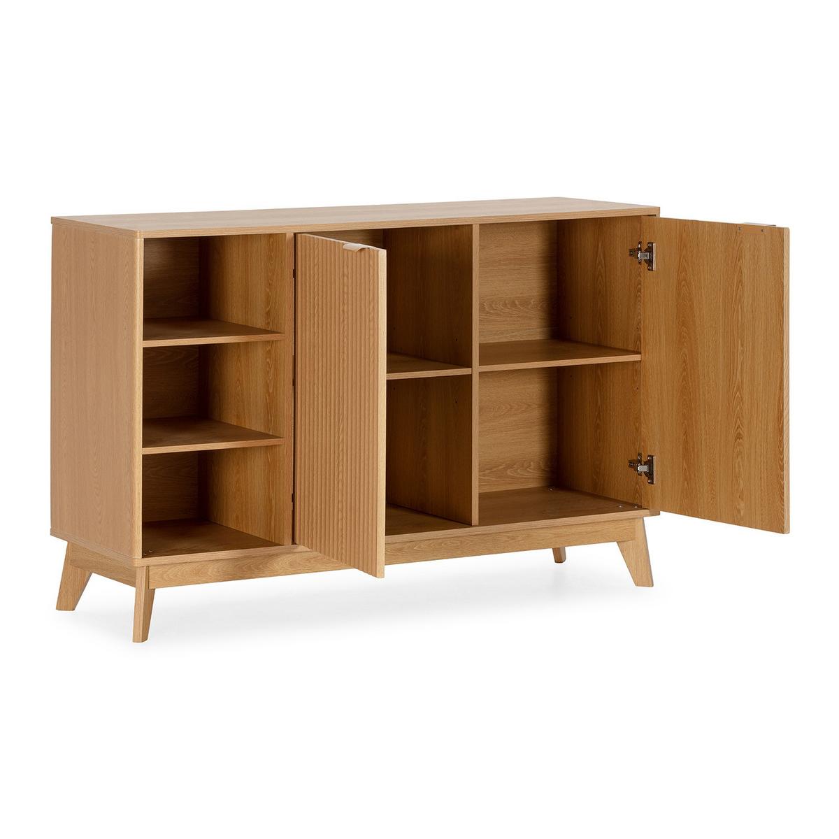 SIDEBOARD Oporto 2 türen Eichenfarbe - Honigeiche, Holzwerkstoff (120/80/40cm)
