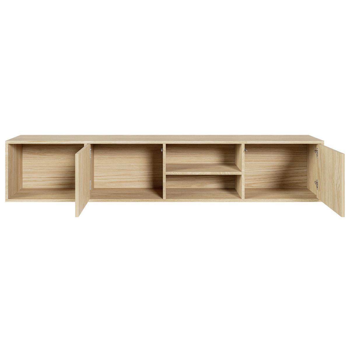 TV-HÄNGEBOARD Sanva GEÖLTE EICHE 200 CM - Eichefarben, Holzwerkstoff (200/40/35cm) - Selsey