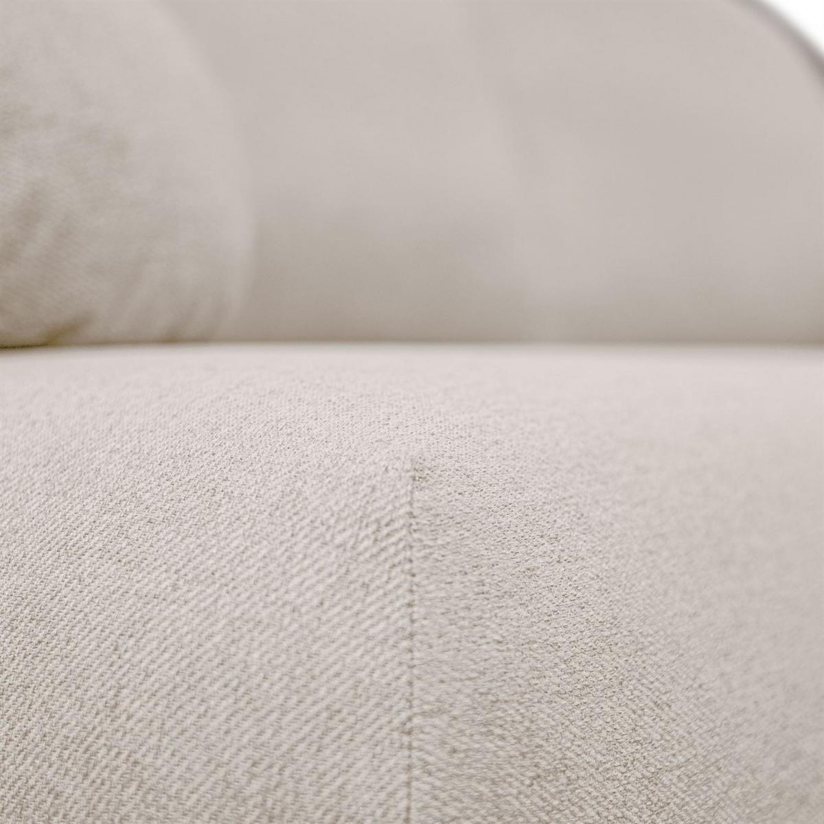 SCHLAFSOFA CLAIRE, zweisitzig, mit Schlaffunktion, Neve 03 - Creme, Textil (208/90/95cm) - Lookway