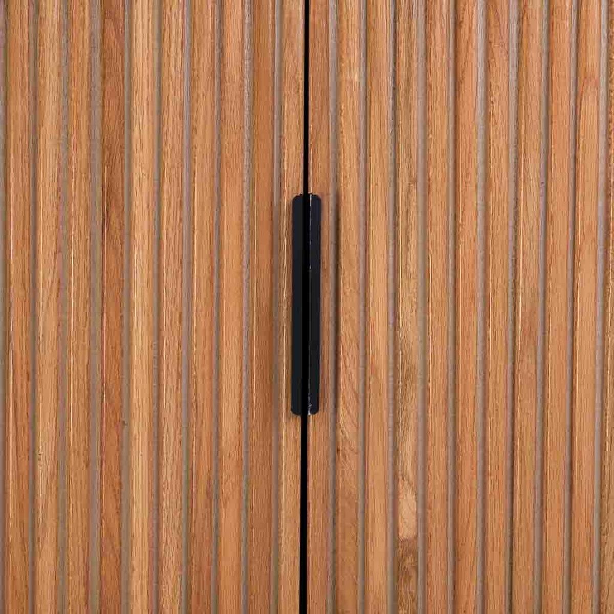 SIDEBOARD 2 türen holz und metall 100x40x100 cm - Braun, Holz (100/100/40cm) - Wanderlust