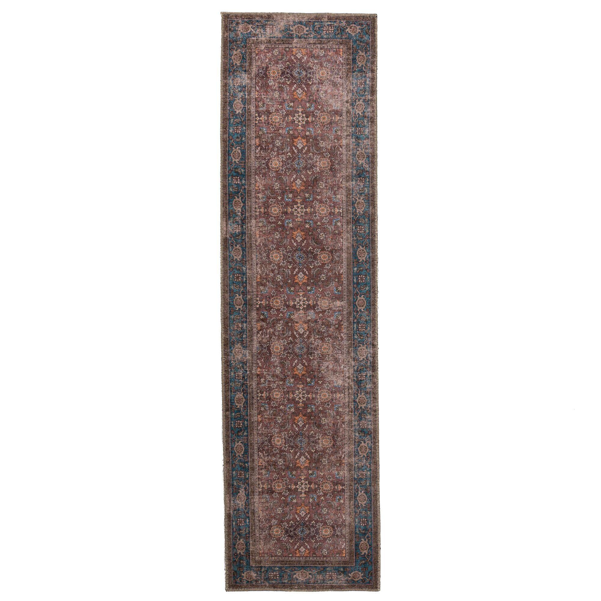 TEPPICH Waschbar HURST, orientalisch, Rot, 60 x 230 cm - Rot, Textil (230/60cm) - KADIMA DESIGN