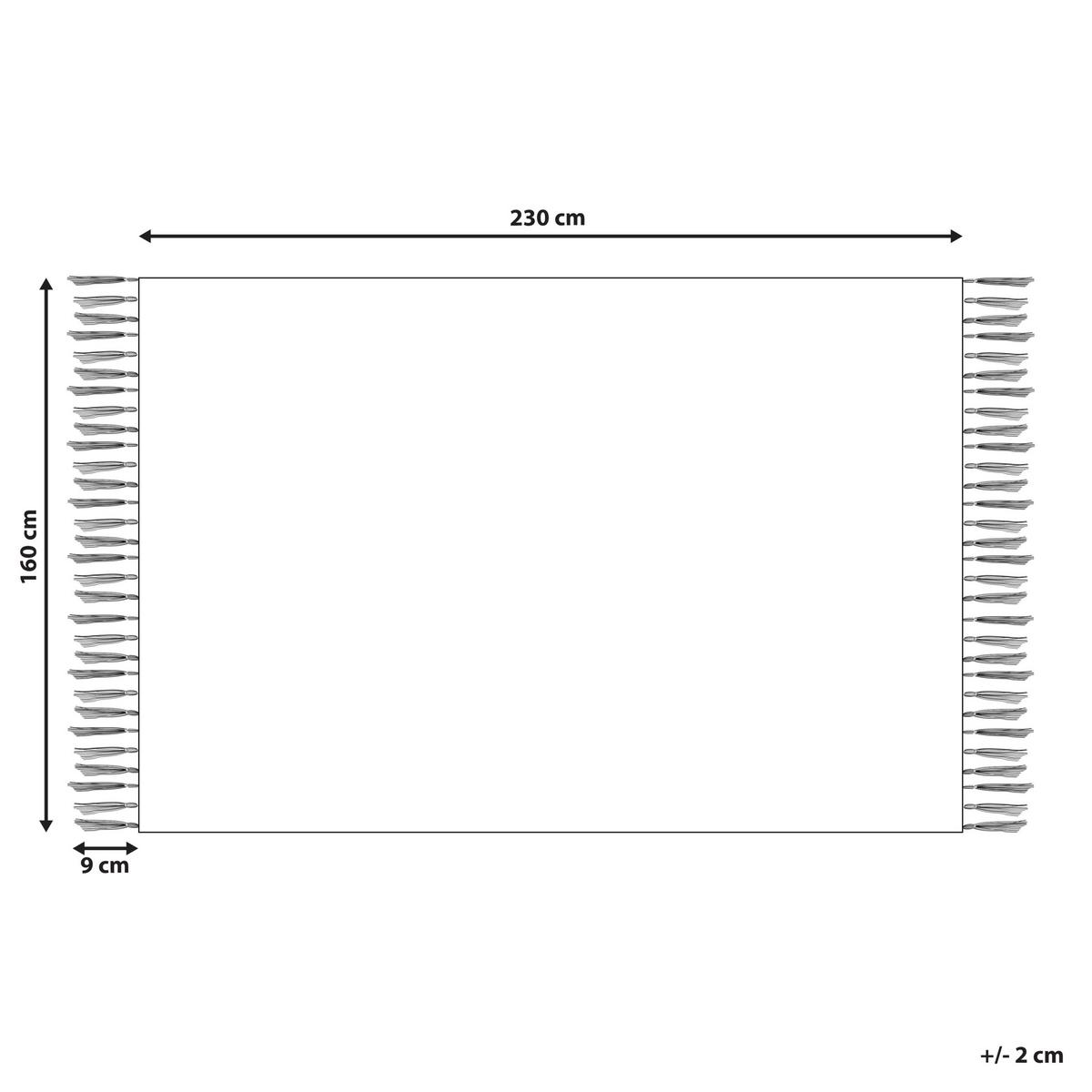 KURZFLOR-TEPPICH Hanli 230/160 cm - Grau, Naturmaterialien (160/230cm) - Beliani