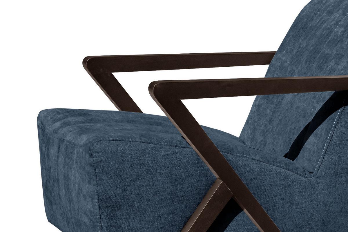 SESSEL LEBRON, dunkelblau - Dunkelblau, Holzwerkstoff/Textil (65/82/79cm) - Wozimo