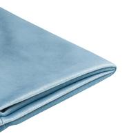 BETTRAHMENBEZUG Samtstoff 90/200 cm Hellblau Fitou - Hellblau, Textil (100/214cm) - Beliani