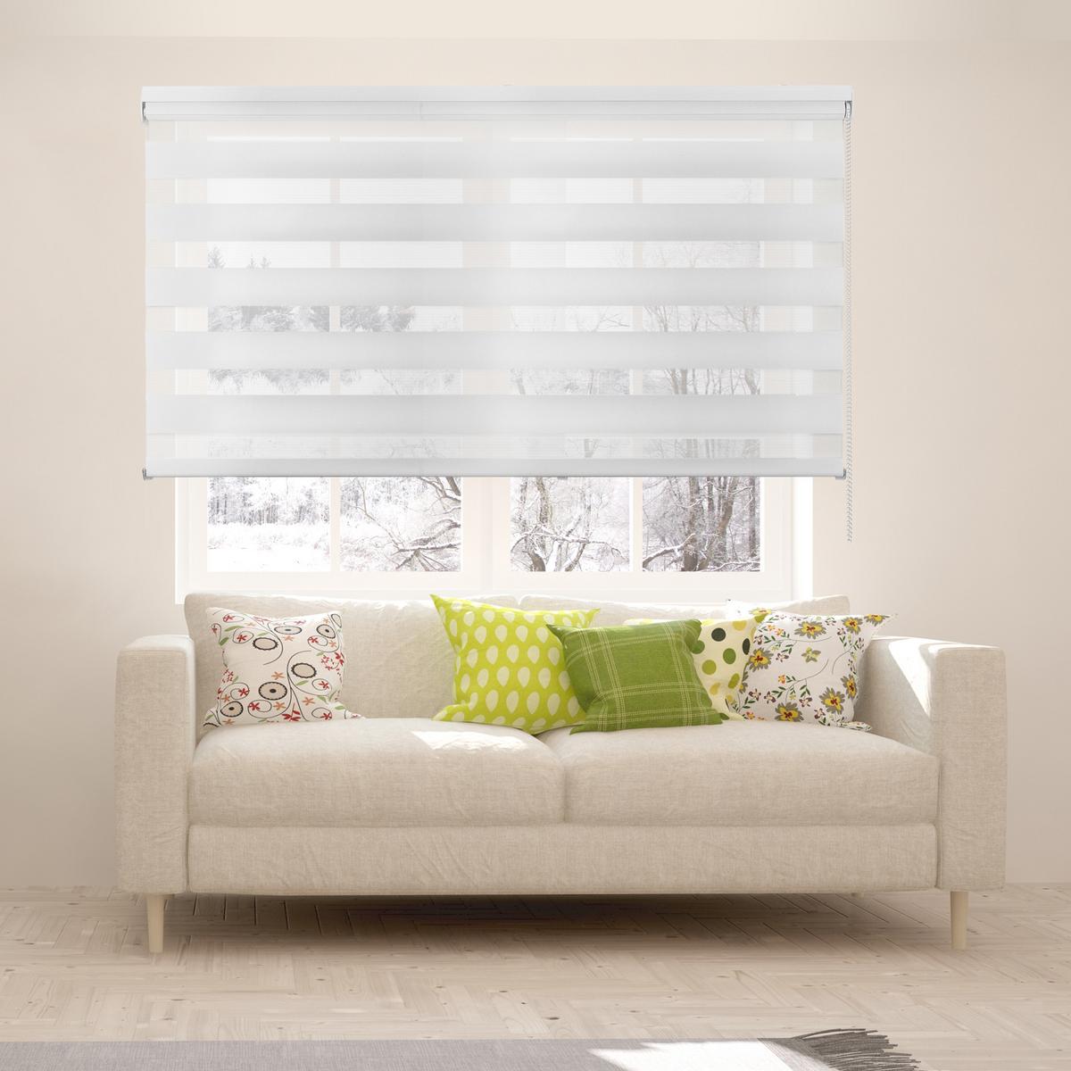 DOPPELROLLO Weiß 120x250 cm EL - Weiß, Kunststoff (120/250cm) - STORESDECO