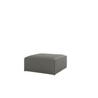 POLSTERHOCKER Celes Premium 85x85cm - Grau, Holzwerkstoff/Textil (85/40/85cm) - Fun Möbel
