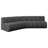 ECKSOFA modulares Sofa Montra-L1 - 290x174x70 cm Grau - Grau, Holzwerkstoff/Textil (290/174cm) - ALTDECOR