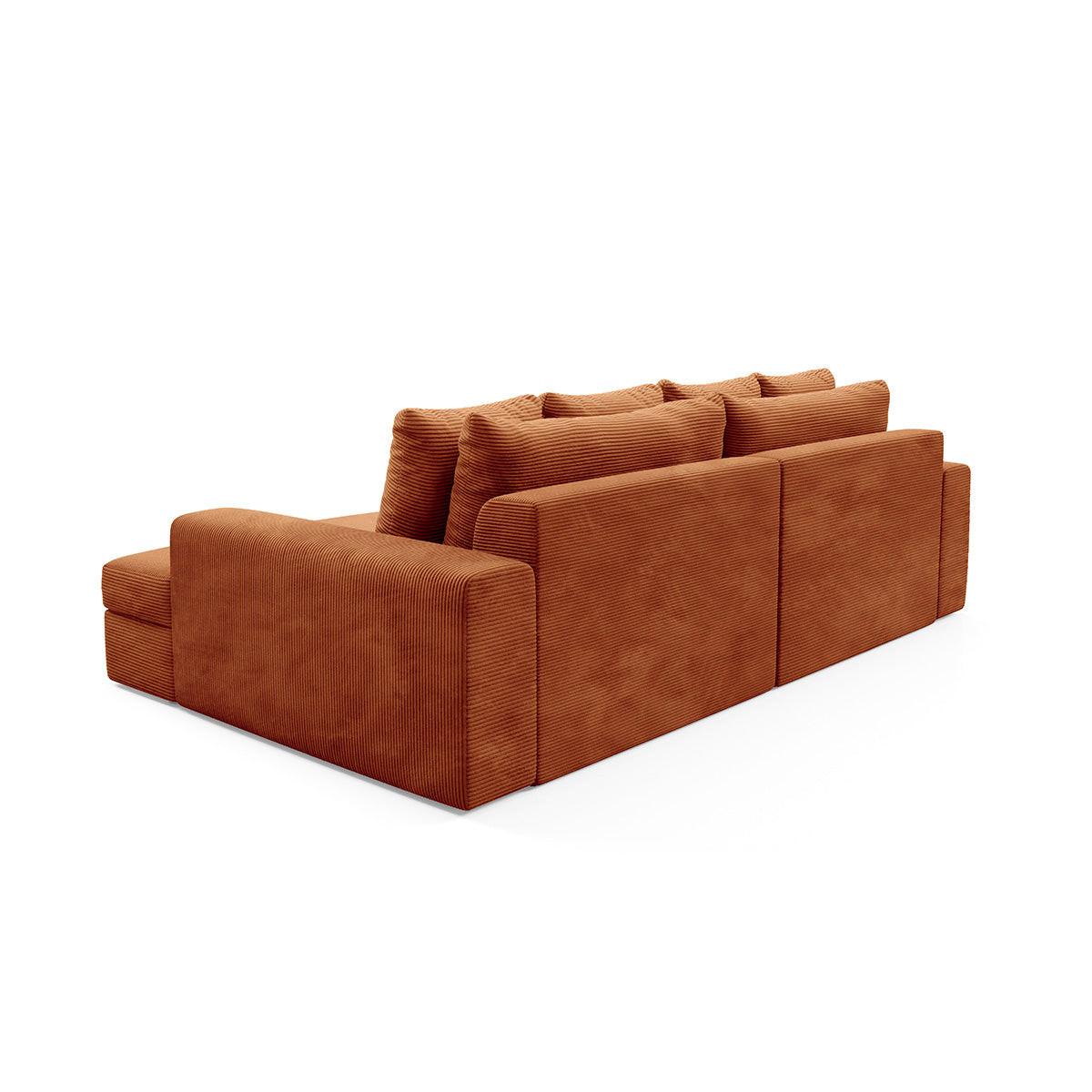 SOFA Paola 3 Sitzplätze Ziegelrot - Terracotta, Holz (272/86/167cm) - Petits-meubles