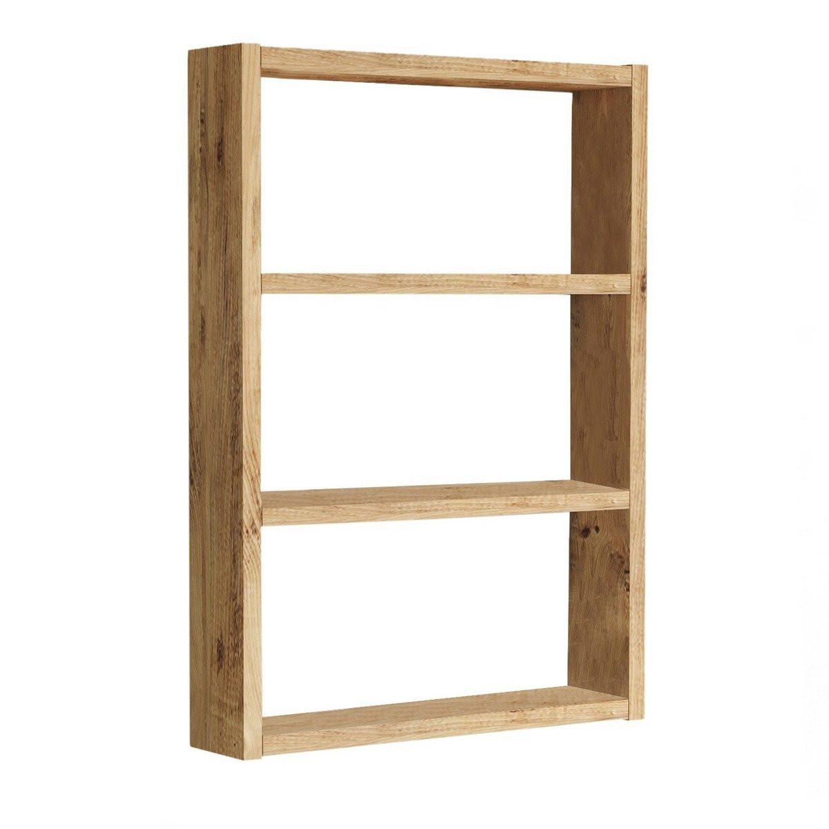WANDREGAL mit 3 ablagen - emma 43,2/9/60 cm - Beige, Holzwerkstoff (9/60/43.2cm) - Calicosy
