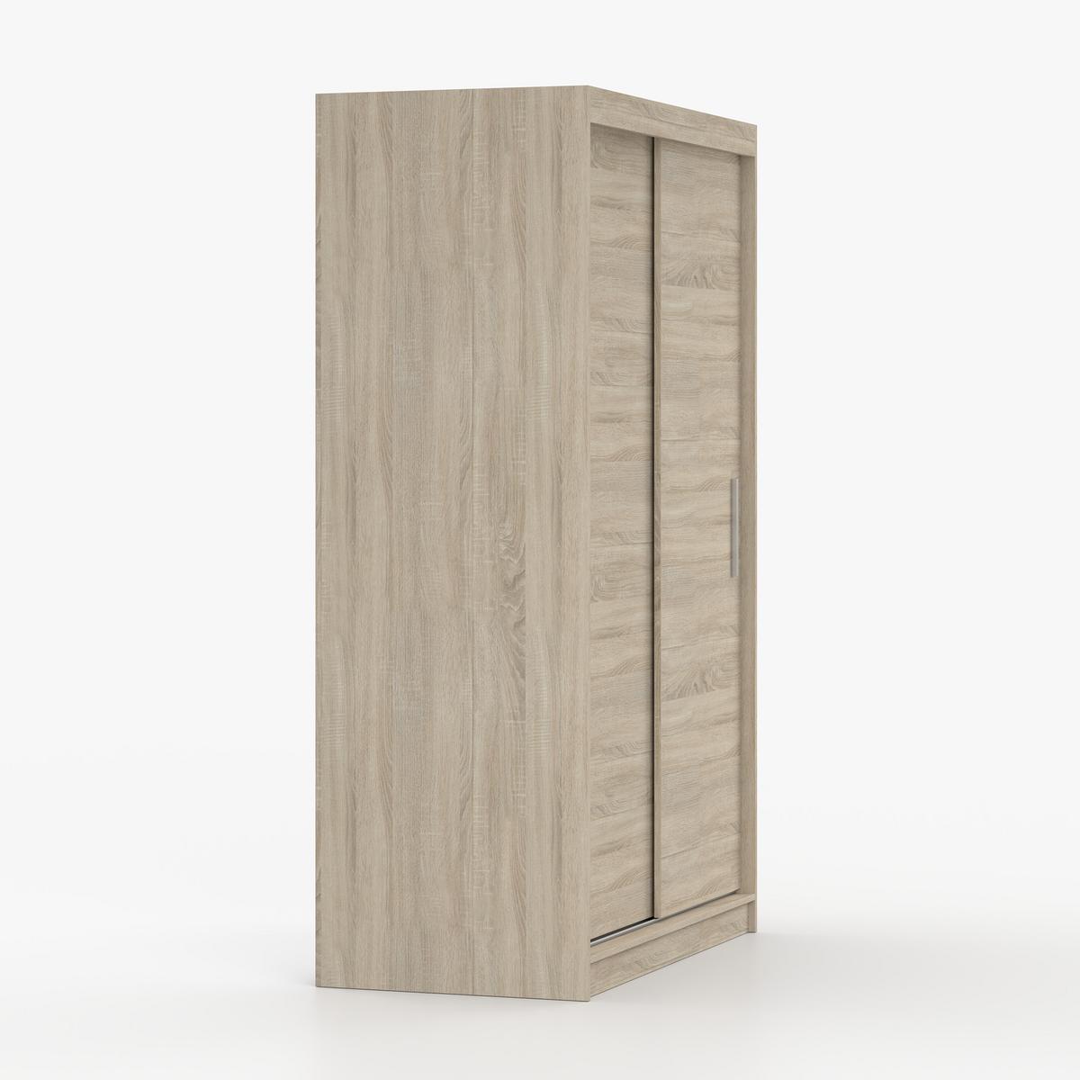 SCHWEBETÜRENSCHRANK Neomi 04 ohne Spiegel Sonoma Eiche, Sonoma Eiche 120 cm - Alufarben/Sonoma Eiche, Holzwerkstoff/Kunststoff (120/200/61cm) - imoebel24