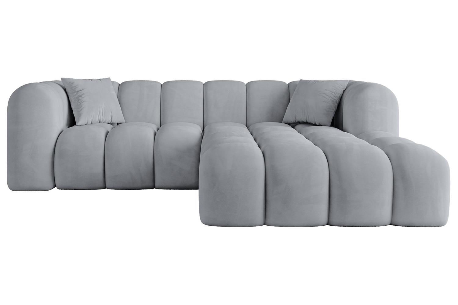 ECKSOFA Ottomane Rechts OLEA-L1 - 231x173x74 cm Titanfarben - Titanfarben/Schwarz, Holzwerkstoff/Kunststoff (231/173cm) - ALTDECOR