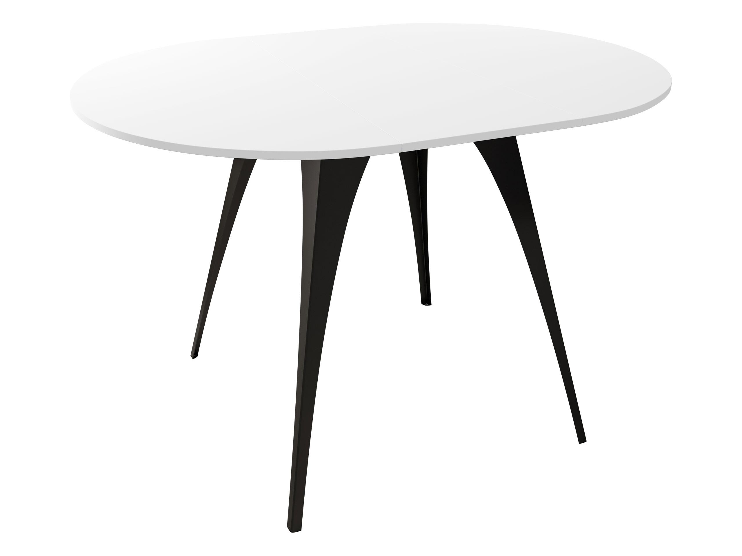ESSTISCH Carmina 100 - Schwarz/Weiß, Holzwerkstoff/Metall (100/100/76cm) - MIRJAN24