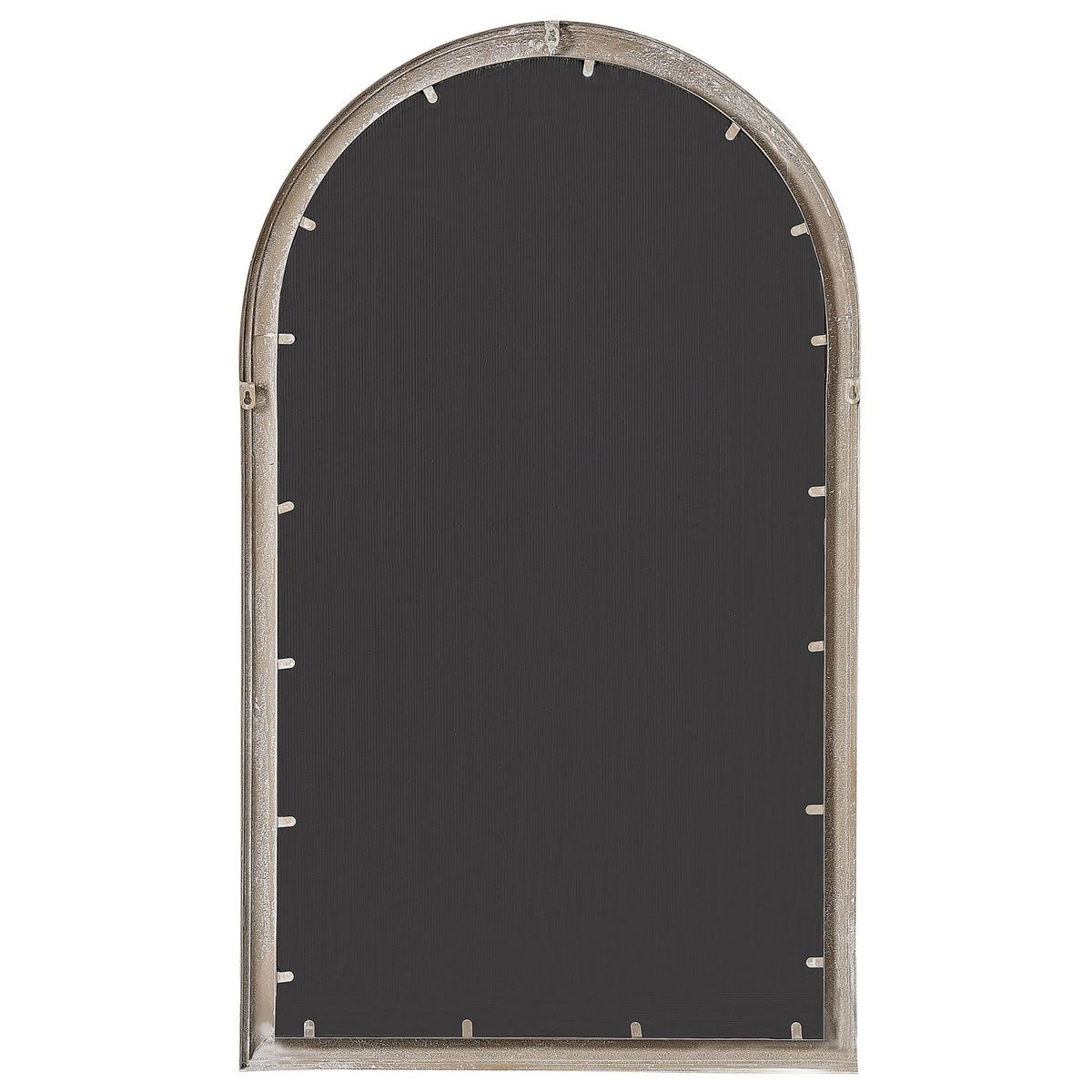 WANDSPIEGEL beige Fensteroptik 77/130 cm Trevol - Beige, Metall (77/130/5cm) - Beliani