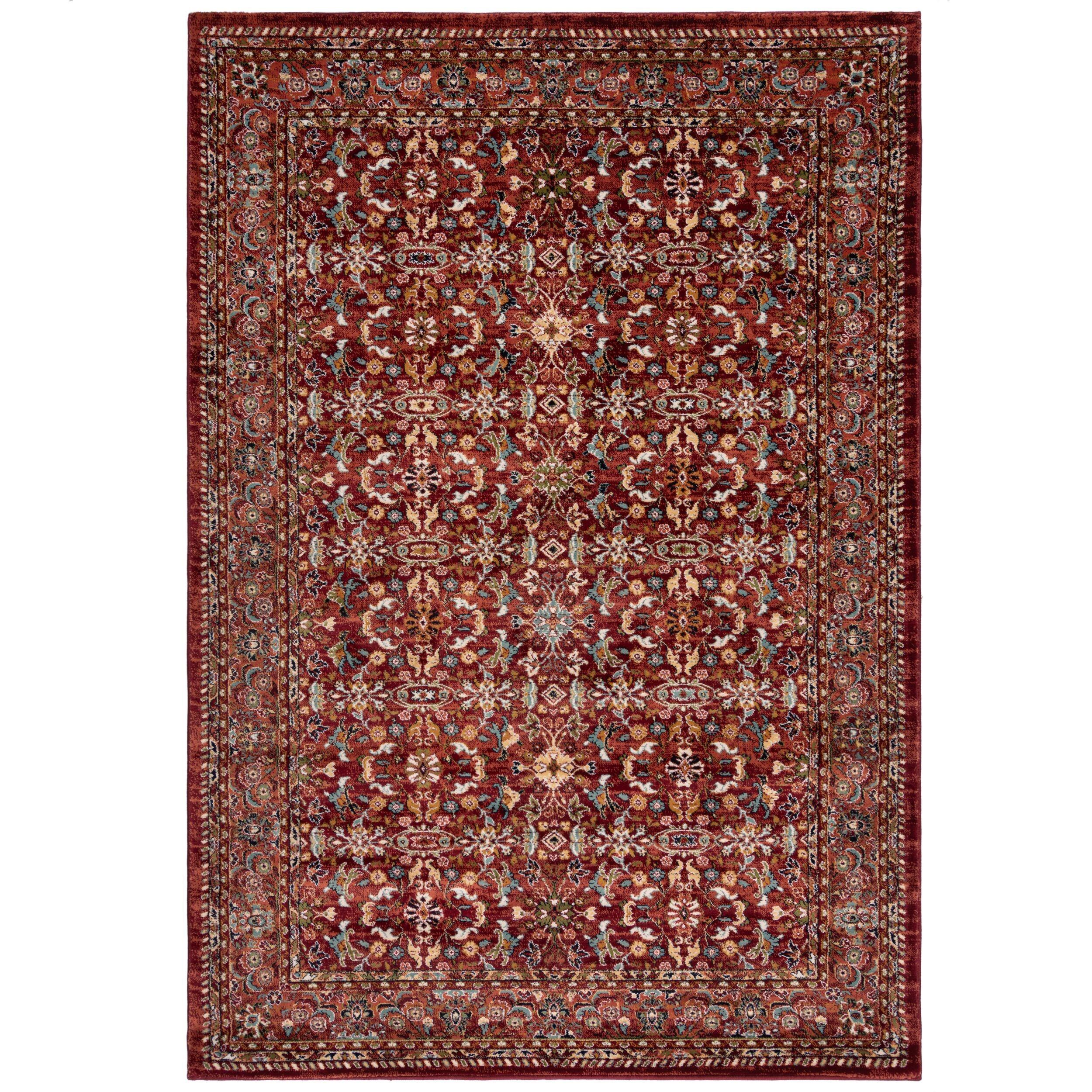 KURZFLORTEPPICH GLAZERT, orientalisch, Rot, 120 x 170 cm - Rot, Textil (170/120cm) - KADIMA DESIGN