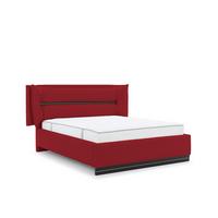 POLSTERBETT Hamilton Magic Velvet Set.1 - Rot, Holzwerkstoff/Textil (180/200cm) - Fun Möbel