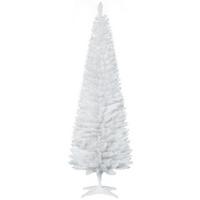 WEIHNACHTSBAUM 390 Spitzen Tannenbaum mit Kunststoffständer Weiß - Weiß, Kunststoff (180cm) - HOMCOM
