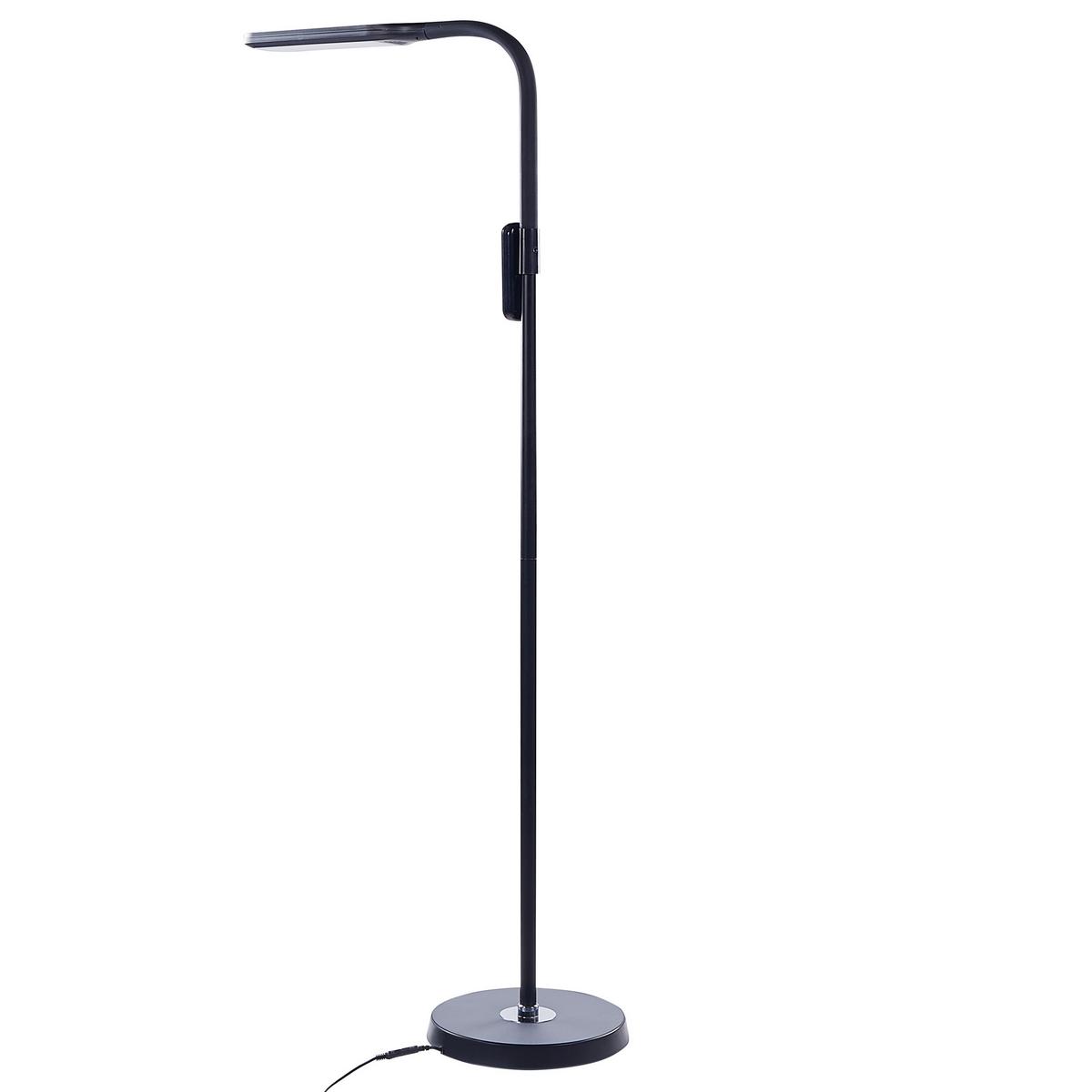 STEHLAMPE Aries 27/40/160 cm - Schwarz, Kunststoff (27/27/160cm) - Beliani